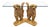 Vintage Hand Carved Architectural Chinese Guardian Lions “Foo Dogs” Console Table Circa 1970s For Sale