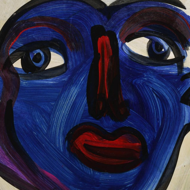 In "Face of Midnight 74." Peter Keil transforms a face into a monument of emotion and presence. This signed oil on...