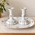 Traditional Vintage German Winterling Porcelain Shabbat Candlesticks With Matching Tray, Set of 3 For Sale - Image 3 of 12