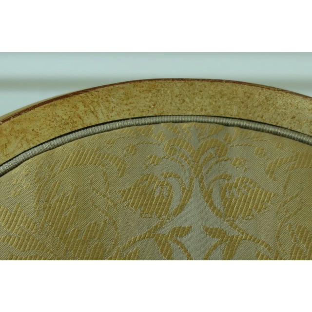 Pair Henredon Gold Finish Decorator Open Armchairs For Sale In Philadelphia - Image 6 of 13