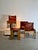 A set of four iconic dining chairs, designed by Afra and Tobia Scarpa and produced by Molteni Italy in the seventies....