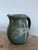 Ceramic Pottery Pitcher With Dragonfly Glaze, Signed & Dated by Artist, Circa 1990s For Sale - Image 7 of 17