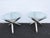 Milo Baughman Style Chrome Glass Top Jax Tables a Pair 6571 For Sale - Image 12 of 18