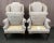 1980s 1980s Pair of Hickory Wing Back Chairs in Pastel Check Weave Fabric For Sale - Image 5 of 10