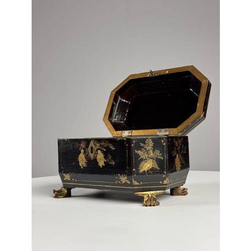 Chinese Export Style Tea Caddy For Sale - Image 5 of 16