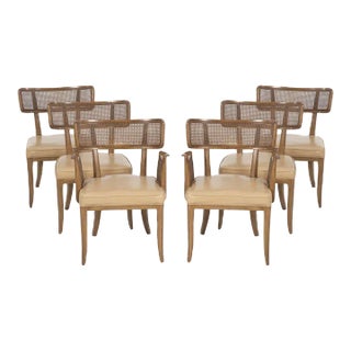 Edward Wormley for Dunbar Curved-Back Dining Chairs - Set of 6 For Sale