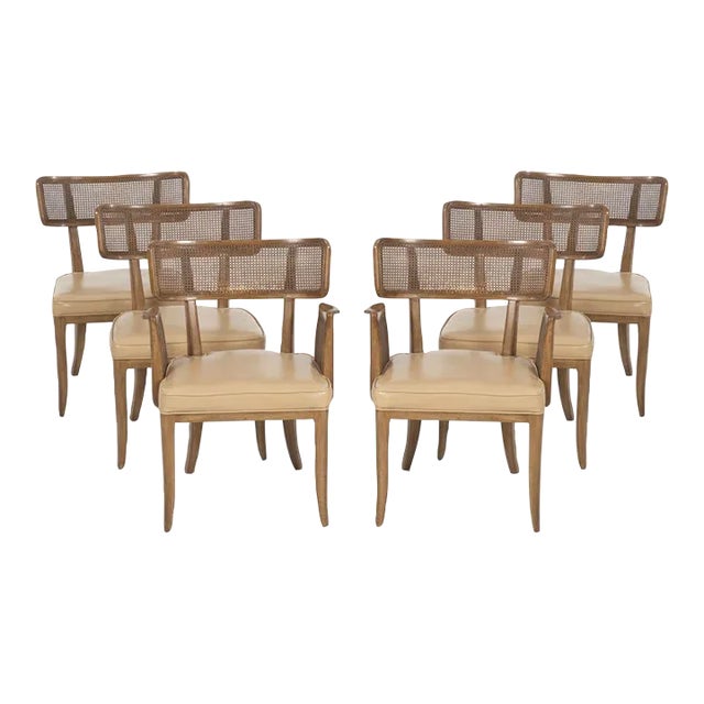 Edward Wormley for Dunbar Curved-Back Dining Chairs - Set of 6 For Sale