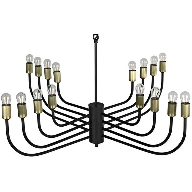 Noir NOIR Claude Chandelier For Sale - Image 4 of 5