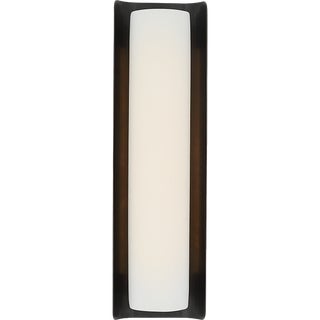 Windsor Smith for Visual Comfort Signature Penumbra 21" Sconce in Bronze and Linen For Sale