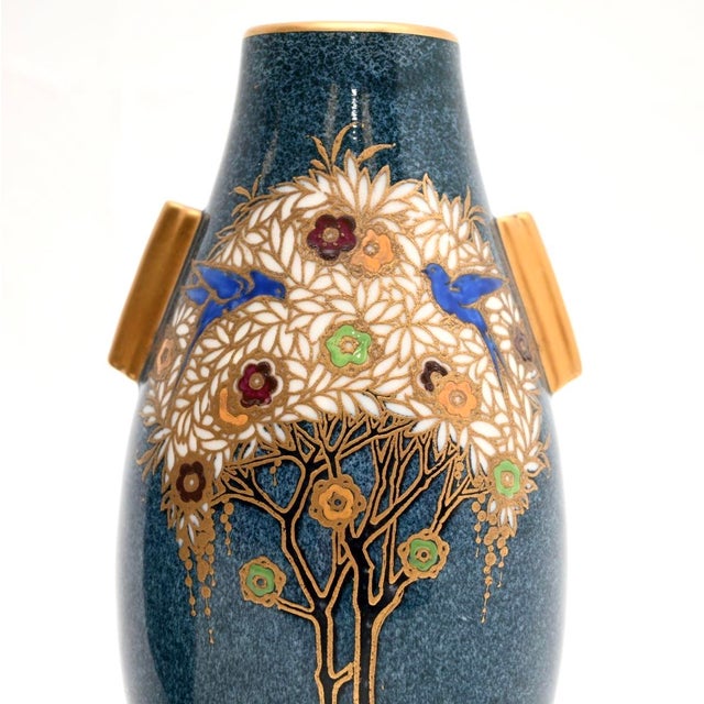 Antique Art Nouveau Vases from Royal Worcester, 1890, Set of 2 For Sale - Image 6 of 11