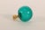 Contemporary Blown Glass Lamp Finial - Teal For Sale - Image 3 of 5