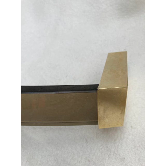 1990s 1990s Fontana Arte Art Glass Italian 24" Towel Bar For Sale - Image 5 of 6