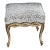Regency Giltwood Ribbon Taboret Footstool Vanity Bench by Randy Esada Designs For Sale