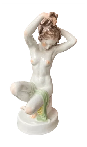 Art Deco Porcelain Figure by Elek Lux for Herend, 1920s