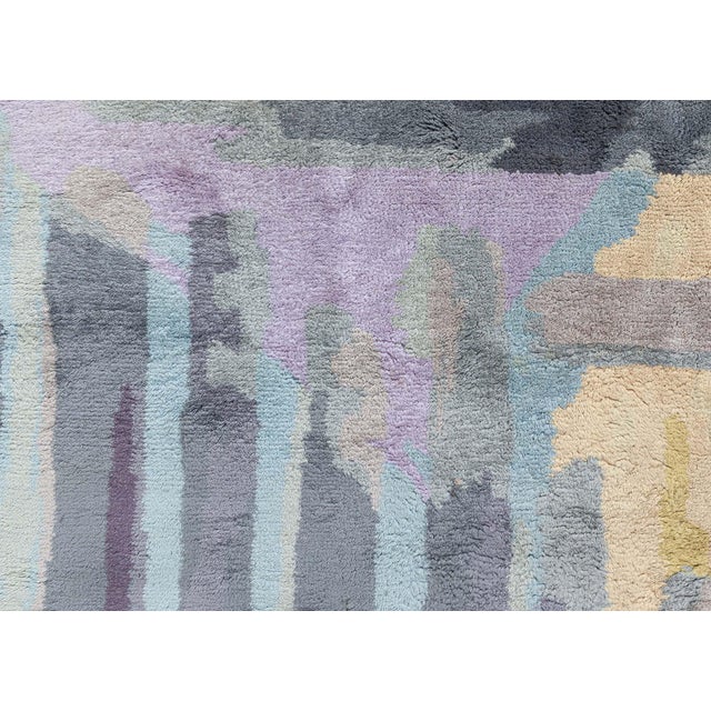 Mid 20th Century Vintage French Modernist Rug For Sale - Image 5 of 8