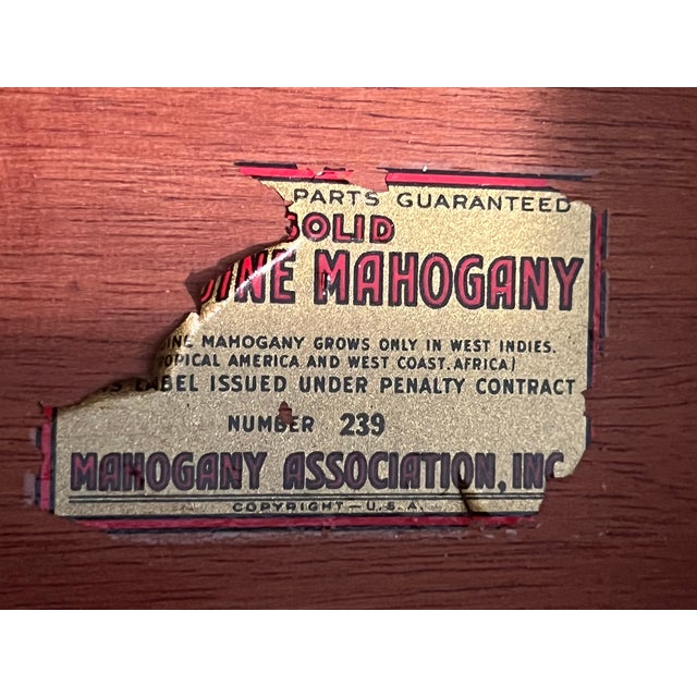 Kling Furniture co. solid, genuine, mahogany dresser. Well loved bedroom piece in our family home. Dresser Dimensions:...