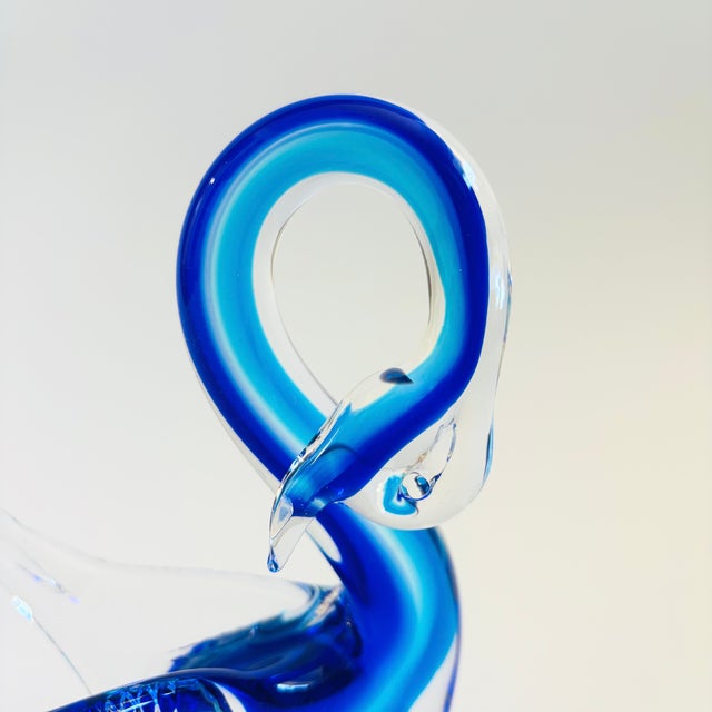 Mid 20th Century Rubelli Va Murano Art Glass Swan For Sale - Image 5 of 9