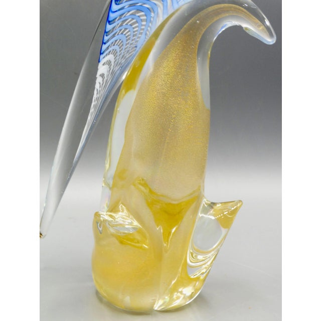 Italian Murano Glass Cockatoo Bird, 15 Inches For Sale - Image 10 of 14