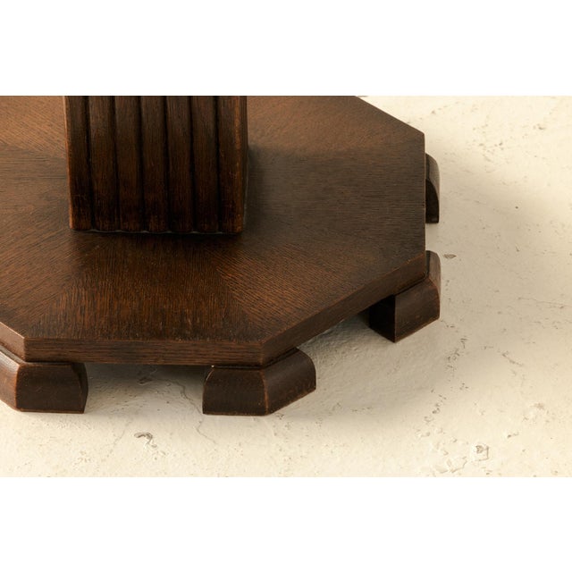 Brown Art Deco Coffee Table, Belgium, 1940s For Sale - Image 8 of 9