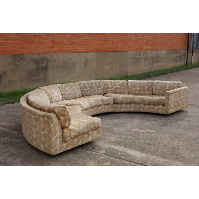 Mid-Century Modern Adrian Pearsall Semi-Circle Sectional Sofa For Sale - Image 3 of 6