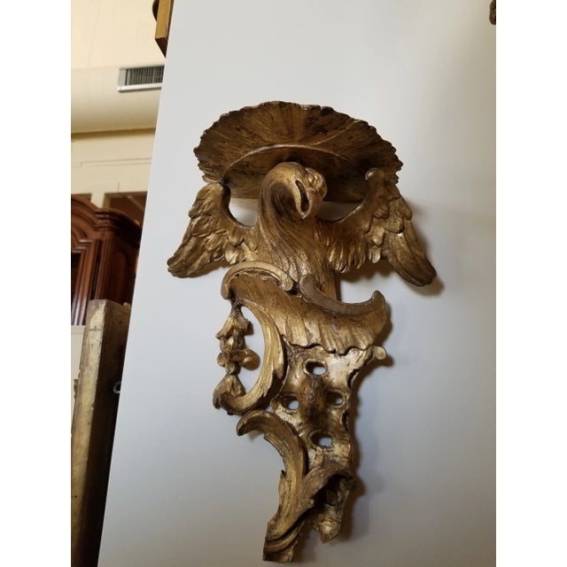 Late 18th Century 18th Century Giltwood Eagle Bracket For Sale - Image 5 of 11