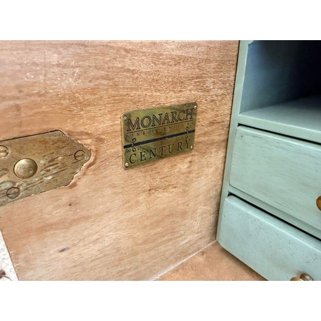 2020s Century Furniture Monarch Buxton Hand Painted Secretary Cabinet Credenza For Sale - Image 5 of 12