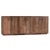 Rustic modern salvaged solid wood sideboard / credenza. Six doors with aged iron pulls. Each cabinet will vary in wood...