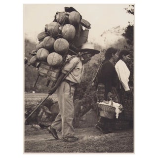 Hanna Seidel, Guatemalan Man, Black and White Photograph, 1960s For Sale