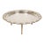 Antique Moroccan Silver-Plated Tea Tray Table on Removable Legs Fez, Circa 1920 For Sale
