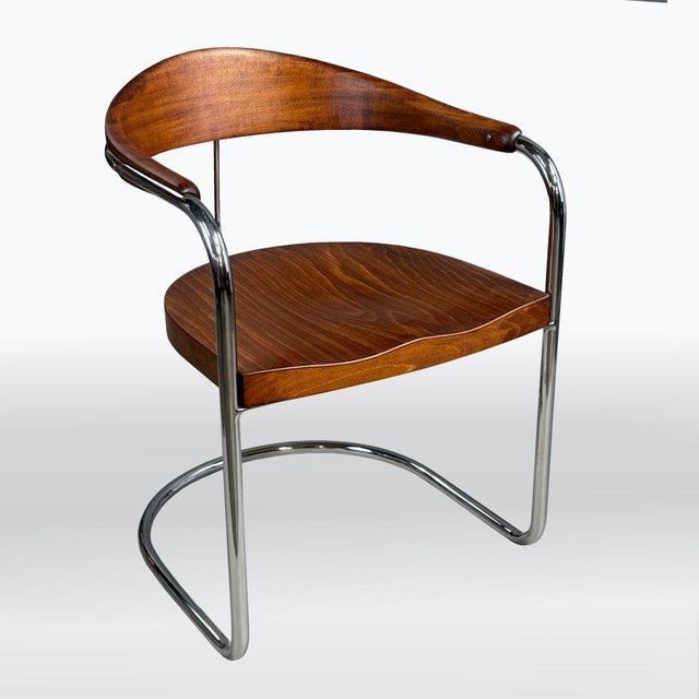 Bauhaus Chrome Chair SS33 by Luckhardt Brothers for Thonet, 1930s For Sale - Image 10 of 10