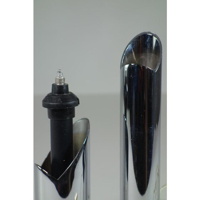 Space Age Italian Chrome Table Lamp, 1960s For Sale - Image 6 of 10