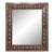 Vintage Marquetry Wood Inlay Mirror With Mother-of-Pearl Details For Sale