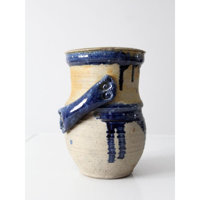 Ceramic Vintage Studio Pottery Vase For Sale - Image 7 of 12