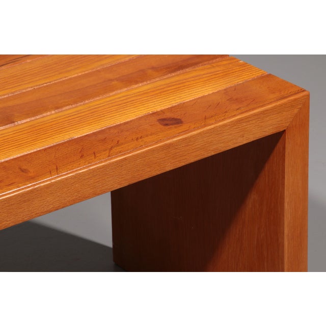 1960s Mid-Century Italian Beechwood Bench, 1960s For Sale - Image 5 of 12