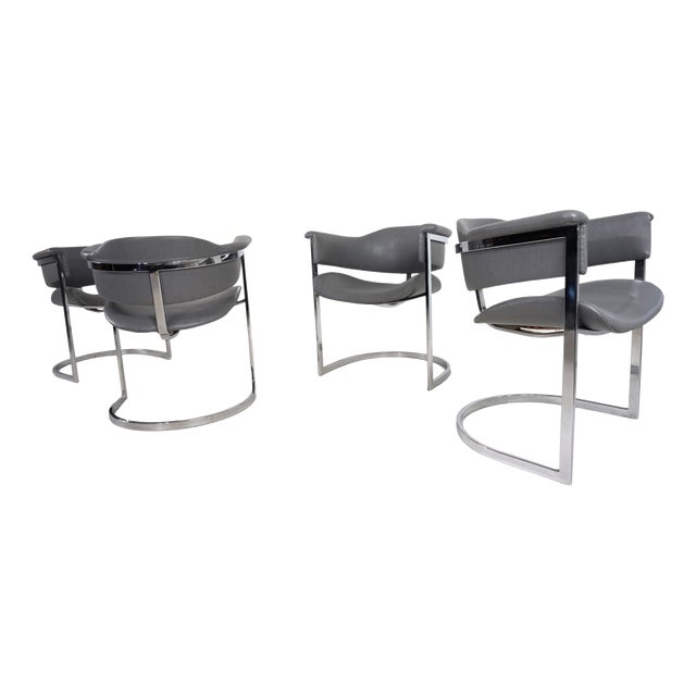Vintage Dining Chairs by Vittorio Introini for Mario Sabot, 1970, Set of 4 For Sale