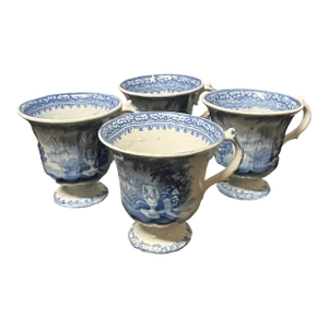 Mid 19th Century Staffordshire Punch or Custard Cups- Set of 4