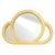Cream Turner Wall Mirror in the Manner of Karl Springer For Sale - Image 8 of 8