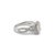 Metal 18k White Gold Gia 1.01ct Cushion Cut Diamond Crossover Shank Engagement Ring For Sale - Image 7 of 12