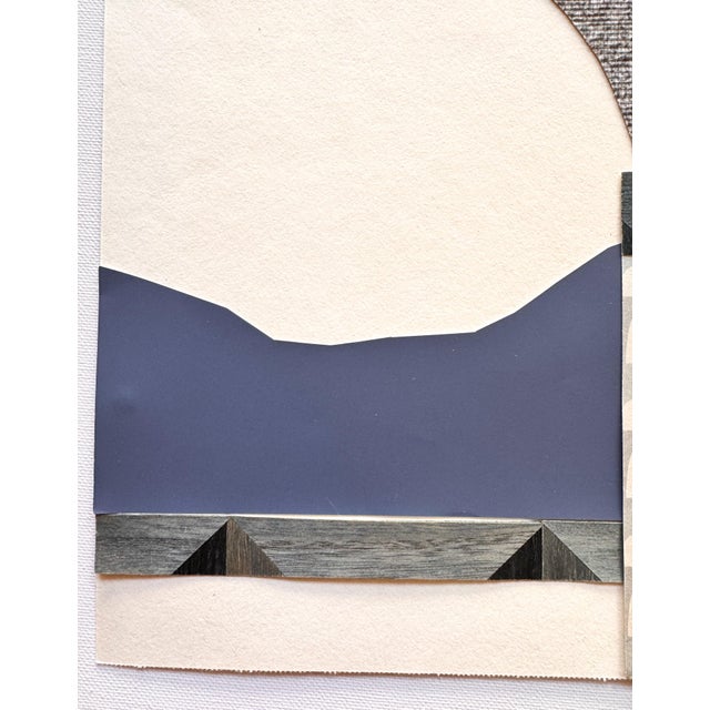 Abstract "Celestial Escapade 3" Original Mixed-Media Collage on Paper by Zac Woodiel For Sale - Image 3 of 10