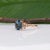 Metal 3.2Ct London Blue Topaz Ring With Earth-Mined Diamond Accents: Solid 14k Gold, Size 6.75 For Sale - Image 7 of 10