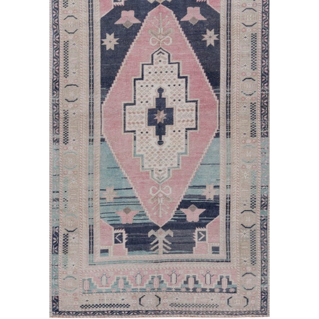 1940s 1940s Vintage Turkish Oushak Area Rug 3'3 X 5'11 For Sale - Image 5 of 7