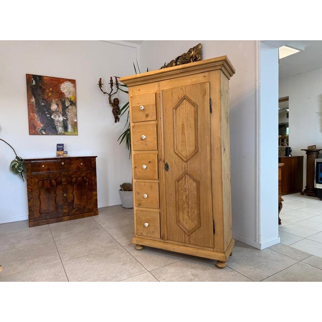 Rustic Farmhouse Bread Cupboard For Sale - Image 12 of 12