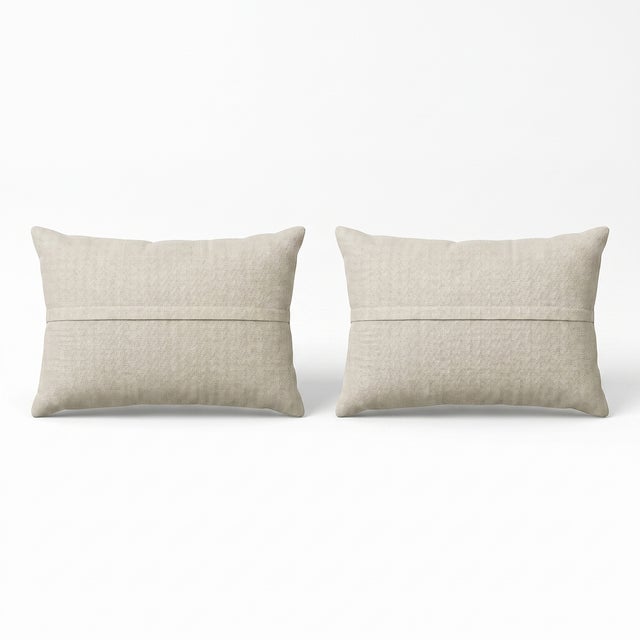 Tashkent Suzani Bedding Pillow Cover 17'' X 26'' - Set of Two For Sale - Image 4 of 4
