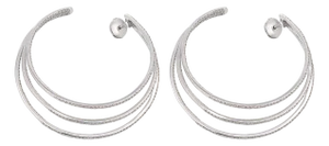 Messika Diamond 18k White Gold Gatsby Hoop Earrings, A Pair