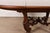 Henredon Italian Provincial Carved Walnut and Burl Wood Pedestal Extension Dining Table, Newly Refinished For Sale - Image 10 of 14