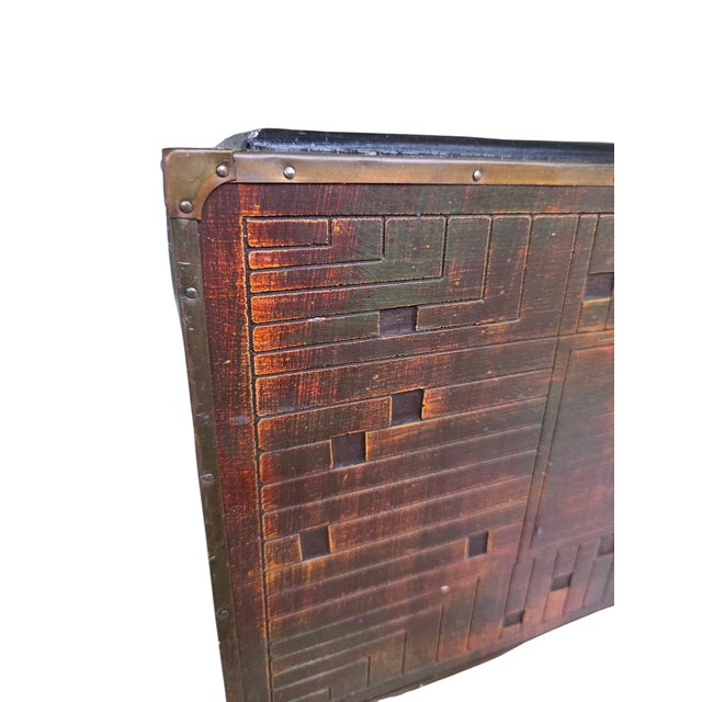 Vintage Asian Camphor Wood Trunk Coffee Table Blanket For Sale - Image 4 of 15