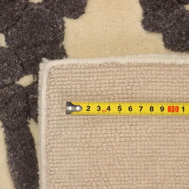 Textile Middle Eastern Floral Gabbeh Rug in Wool For Sale - Image 7 of 8
