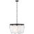 2020s Sean Lavin By Visual Comfort Studio Mellita 6-Light Pendant in Midnight Black For Sale - Image 5 of 5