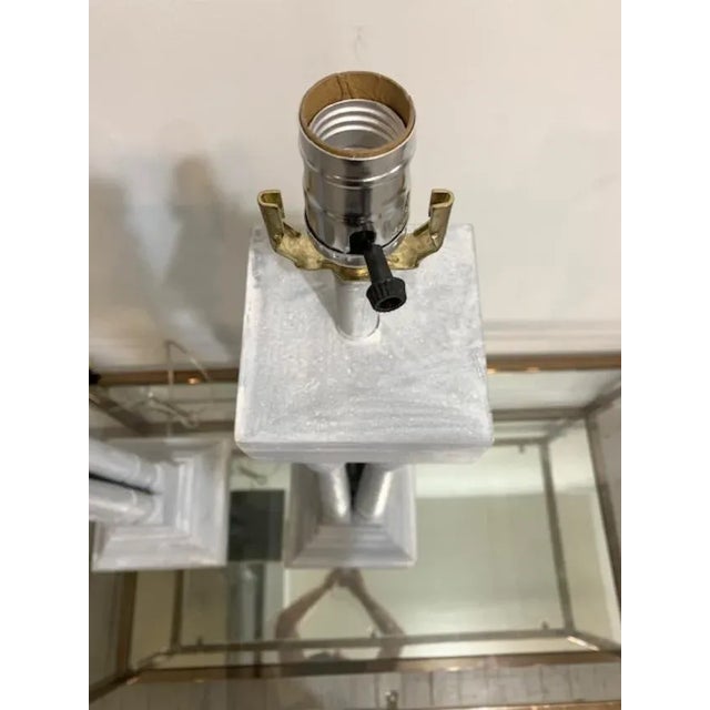 Gray Architectural Lamps - a Pair For Sale - Image 8 of 9