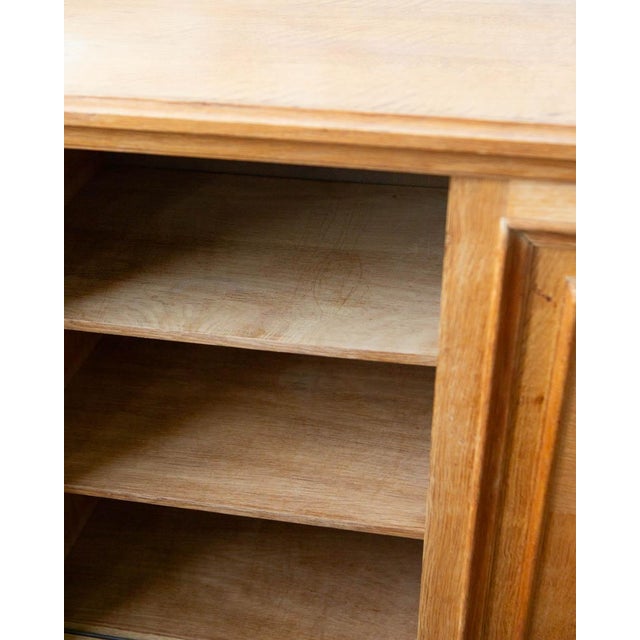 Wood 1960s Danish Oak Sideboard in the Manner of Kjærnulf For Sale - Image 7 of 18